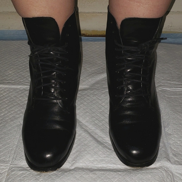 Nine West Black Leather Ankle Boots - Picture 10 of 12